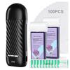 Roll On Wax Kit for Hair Removal, Wax Roller Kits with 2 Honey Soft Wax Cartridge & 100 Non-Woven Wax Strips, Safe, Effective, Roll On Hair Removal Kit, Portable Wax Heater view 1
