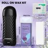Roll On Wax Kit for Hair Removal, Wax Roller Kits with 2 Honey Soft Wax Cartridge & 100 Non-Woven Wax Strips, Safe, Effective, Roll On Hair Removal Kit, Portable Wax Heater view 2