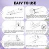 Roll On Wax Kit for Hair Removal, Wax Roller Kits with 2 Honey Soft Wax Cartridge & 100 Non-Woven Wax Strips, Safe, Effective, Roll On Hair Removal Kit, Portable Wax Heater view 3