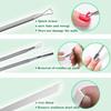 Ingrown Toenail Pedicure Tool Kit, Nail File and Nail Lifter Pusher Double-Sided nail Manicure Kit Stainless Steel(9 Piece Set) view 4