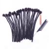 100% Real Human Hair Dreadlock Extensions, ADIASAI 0.8cm Thickness 8 Inch 60 Strands Can Be Dyed and Bleached Full Hand-made Loc Extensions for Men Women Kids 100% Unprocessed Natural Black view 1