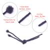 100% Real Human Hair Dreadlock Extensions, ADIASAI 0.8cm Thickness 8 Inch 60 Strands Can Be Dyed and Bleached Full Hand-made Loc Extensions for Men Women Kids 100% Unprocessed Natural Black view 3