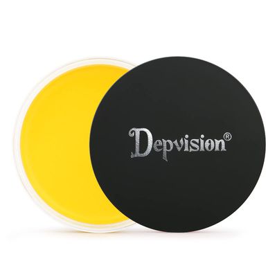Depvision Professional Oil Based Face Paint Body Paint Creamy Waterproof Face painting Makeup for Kids and Adults Single Color Halloween SFX Christmas Party 30g (Yellow)