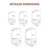 Lcvasvuz, Beard Shaper, Versatile Beard Styling, Beard Template, Goatee Shaper, 5 Templates Included, Portable Design, 10 x 8.3 x 5.3 cm, Clear view 2