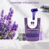 BLITZWAX 2.5lbs Hard Wax Beads for Hair Removal Lavender Waxing Beans for Sensitive Skin, Face, Eyebrows, Brazilian, Legs and Bikini - with 2 Silicone Sticks and 2 Wax Oils for Home and Salon Use view 4