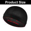 Silky Bonnet for Men, Wave Cap Satin Silk Hair Bonnet for Sleep, Durags Elastic Band Wave Caps for 360 540 720 Waves, Sleeping Shower Caps Silk Hair Wrap for Men Women (Black) view 2