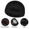 Silky Bonnet for Men, Wave Cap Satin Silk Hair Bonnet for Sleep, Durags Elastic Band Wave Caps for 360 540 720 Waves, Sleeping Shower Caps Silk Hair Wrap for Men Women (Black) view 3