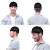 Silky Bonnet for Men, Wave Cap Satin Silk Hair Bonnet for Sleep, Durags Elastic Band Wave Caps for 360 540 720 Waves, Sleeping Shower Caps Silk Hair Wrap for Men Women (Black) view 4