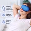 2PCS Cold Eye Mask - Cooling Eye Mask for Puffy Eyes, Cold Compress for Dark Circles, Tired Eyes, Headache, Migraines Relief - Reusable Gel Ice Pack, Weighted Sleep Mask((Black,Blue) view 2