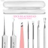 Teenitor Blackhead Remover and Pimple Popper Tool Kit, 2 Blackhead Extractor, 1 Ingrown Hair Tweezers, 2 Pimple Extractor Pore Extractor Blackhead Remover Tool Acne Tools for Face view 2