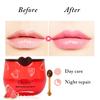 3 PCS Bee Lip Balm Honey Pot, Exfoliating Honey Strawberry Watermelon Lip Mask Overnight with Built-In Brush, Hydrating Prevention Dry and Crack Lip Scrubs Exfoliator Lip Wrinkle Care view 2