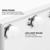Hollywood Light Up Vanity Makeup Mirror with LED Lights for Makeup Dressing Table Professional Illuminated Cosmetic Mirror with 12 Dimmable Bulbs Includes Power Supply Home vanity mirror (Color : Gol view 2