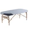 FRCOLOR Washable Oil Massage Sheet Bed Cover for Beauty Salons Spas Soft Microfiber Gray Color Clinics Home Use view 2