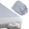 FRCOLOR Washable Oil Massage Sheet Bed Cover for Beauty Salons Spas Soft Microfiber Gray Color Clinics Home Use view 3