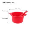 Mikinona 2sets Silicone Wax Melt Warmer Bowls High-temperature Resistant Liner Pots for Hair Removal and Facial Masks Easy to Clean with Mixing Sticks Red view 3