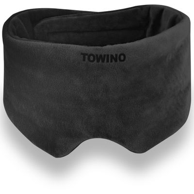 TOWINO Sleep Eye Mask, Super Soft and Smooth and Fully Adjustable to All Head Sizes, Super Soft and Comfortable for Women and Men, Bandages for Travel, Night Sleeping, Nap,
