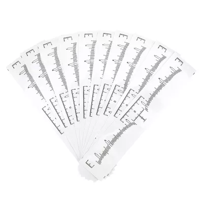 100pcs/Set Eyebrow Ruler Stencils Shape Kit For Microblading Supplies Disposable Makeup Eyebrow Mapping Makeup Tool Ruler Sticker Tattoo Stencil Measurement