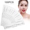 100pcs/Set Eyebrow Ruler Stencils Shape Kit For Microblading Supplies Disposable Makeup Eyebrow Mapping Makeup Tool Ruler Sticker Tattoo Stencil Measurement view 3