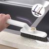 Alipis 3pcs Multi-Function Rotating Cleaning Brush Hand-held Shower Scrub and Tile Brush for Ventilation Sink Drains and Hard Reach Areas and Easy to Use view 2