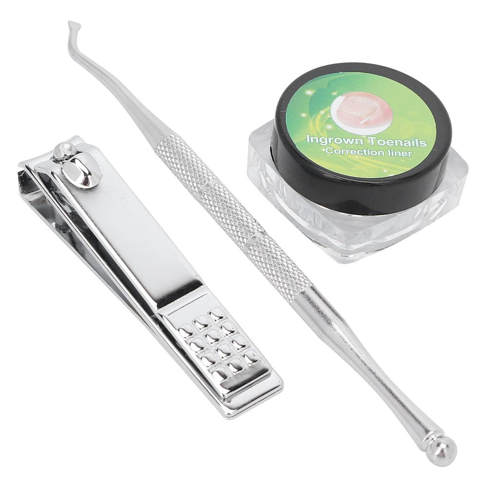 50 Pack Professional Ingrown Toenail Correction Care Kit, Professional Toenail Correction Patches with 2 Pcs Nail Clippers and Single Heads Nail Picker