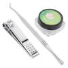 50 Pack Professional Ingrown Toenail Correction Care Kit, Professional Toenail Correction Patches with 2 Pcs Nail Clippers and Single Heads Nail Picker view 1