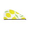 ADovz Hair Towel Wrap for Women Cartoon Lemon Painting Velvet Dry Hair Cap Hair Drying Towel with Button Super Absorbent Quick Dry Hair Turban, 11x10.6 inch view 1