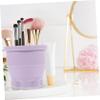 Healeved Makeup Brush Cleaning Cup Versatile Silicone Cleaner Bowl for Cosmetic Brushes Compact and Space-saving Design Easy to Use and Reusable for Makeup Enthusiasts view 2