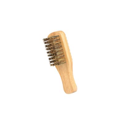 HAPINARY Bristle Beard Brushes Double-sided Portable Beard Styling Tool for Men Small Handle for Grooming and Detangling Facial Hair