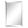 Glass Beveling Service Custom Cut to Size Mirror -1/4" Thick - Double Beveled Polished Edge view 1