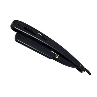 Didiseaon Vintage Stainless Steel Manual for Men Black Folding Straight for Barber Shops and Salons Easy-open Guard for Safe and Effortless Shaving