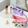 Heafea Makeup Brush Cleaner 3 in 1 Silicone Cleaner Bowl and Suspension Drying Rack,Slope Silicone Makeup Brush Cleaning Bowl Cleaning Tool,Cleaning The Dry Makeup Sponge,Powder Puff,Makeup Brush view 2