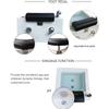 sdjyVer Foot Spa Bath, Portable Pedicure Foot Spa Bathtub, Pedicure Bowl, feet spa tub, Pedicure Spa Bathtub, Acrylic Pedicure Chair Shampoo Sink, Sink Spa Foot Shower Wash Salon, Massage Foot view 4