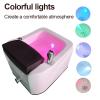 Acrylic Massage Footbath Foot Basin Pedicure Foot Spa Square Footbath with Pedicure Foot Rest with Foot Bath Acupressure Massage Points Adjustable Water Shower (Size : Bath) (Bath) view 4