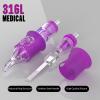 Tattoo Needles, Wormhole Tattoo Cartridge Needles 20pcs 17M1 Disposable Tattoo Needle Cartridges Stack Magnum for Rotary Tattoo Machine Gun Cartridge Machine Permanent Makeup (1217M1) view 3