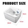 sdjyVer Foot Spa Massager, Foot Bath with Color Light,Foot Soaker with Mini Acupressure Massage Points & Temperature Control,Suitable for Foot Bath Shop, Massage Shop, Beauty Salon, Family. (52 * 47* view 2