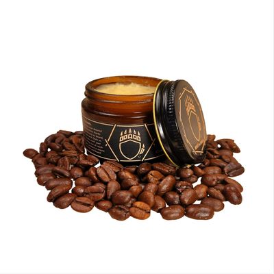 Beast and Baron Baron's Premium Beard Balm - All Natural Beard Balm - Made in the USA 10 Natural Scents Avaliable - Beard Balm Sample Pack - 2 Fl Oz (Smithy's Coffee), Gold