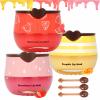 3 PCS Bee Lip Balm Lip Mask Honey Pot, Honey & Strawberry & Watermelon Lip Sleeping Mask Overnight Moisturizing Honey Lip Balm, Hydrating Prevention Dry & Cracked Lip Scrubs Lip Care view 1