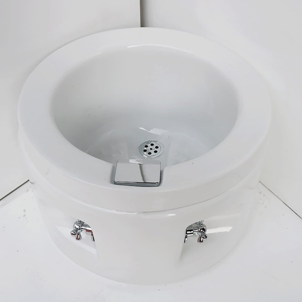 sdjyVer Foot Soak Tub Pedicure Foot Soak Acrylic Foot Bath Foot Basin for Dry Cracked Feet for Women and Men with Massage Acupoint Round Footbath Pedicure Spa Bathtub (Size : Bath) (Bath)