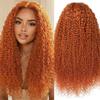 ALSZIQIHR Ginger Lace Front Wig 30 Inch 13x4 Full Lace Frontal Wigs 210% Density 15A Water Wave Wigs Human Hair HD Lace Frontal Wigs Pre Plucked Deep Wave Lace Front Wig Human Hair for Black Women view 1