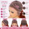 ALSZIQIHR Ginger Lace Front Wig 30 Inch 13x4 Full Lace Frontal Wigs 210% Density 15A Water Wave Wigs Human Hair HD Lace Frontal Wigs Pre Plucked Deep Wave Lace Front Wig Human Hair for Black Women view 4