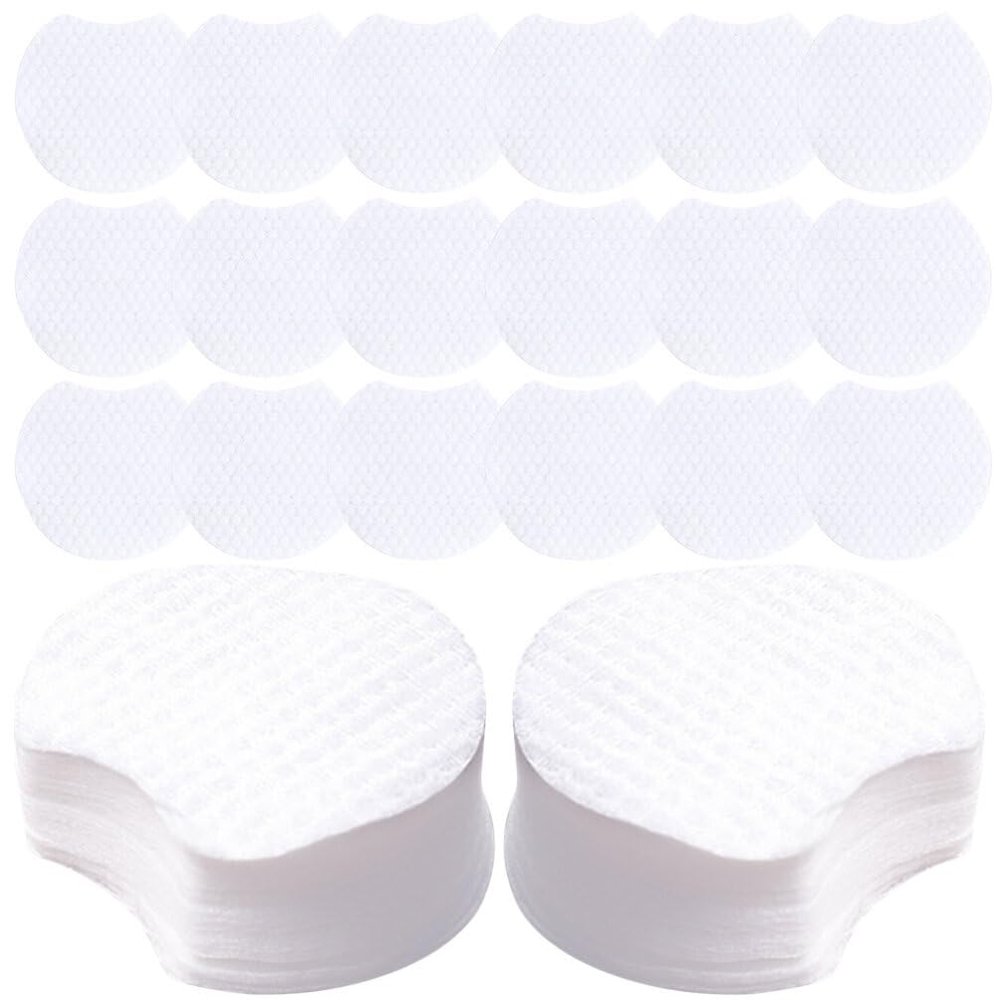 Beaupretty Semi-Circular Makeup Removal Pads 1200 Pack Non-Woven Cotton Pads for Daily Face Cleansing