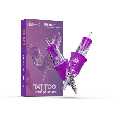 Tattoo Needles, Wormhole Tattoo Cartridge Needles 20pcs 5M1 Disposable Tattoo Needle Cartridges Stack Magnum for Rotary Tattoo Machine Gun Cartridge Machine Permanent Makeup (1005M1)
