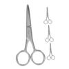 Beatifufu 4pcs Stainless Steel Eyebrow Scissors Tip Grooming Scissors for Women Compact and Ergonomic Design for Precise Eyebrow and Beard Trimming Easy to Carry for Quick Touch-ups view 1