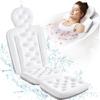 Full Body Bath Pillow for Bathtub, Thick Bathtub Cushion with Laundry Bag, Luxury Tub Pillow for Bath for Headrest Neck and Back Support White 51" x 16" view 1