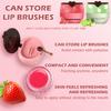 4Pcs Bee Lip Balm Honey Pot, Honey & Strawberry & Watermelon&Lime Lip Mask Overnight Moisturizing Lip Sleep Mask with Stick Hydrating & Prevention Dry and Cracked Lip Scrubs Exfoliator view 4