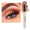 Champagne Eyeshadow Stick And Sponge Makeup Brush Cream Shimmer Smooth Shadow Pencil Eyeliner Long Lasting Waterproof Eye Shadow Highlighter Stick Hypoallergenic Multi-Dimensional Eyes Look ( # 04) view 1