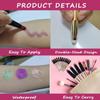 Champagne Eyeshadow Stick And Sponge Makeup Brush Cream Shimmer Smooth Shadow Pencil Eyeliner Long Lasting Waterproof Eye Shadow Highlighter Stick Hypoallergenic Multi-Dimensional Eyes Look ( # 04) view 3