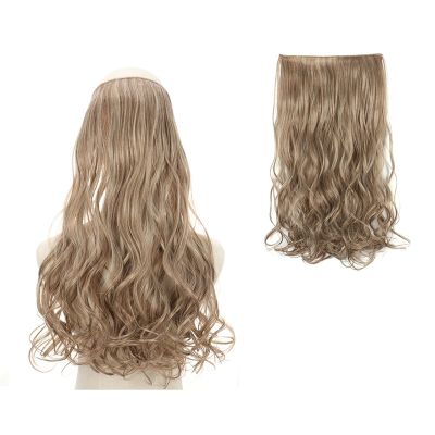 Hair Extensions Clip in Long Wavy Synthetic Hair Extension Invisible Wire No Clips In Hair Extensions Secret Fish Line One Piece Extensions Hairpieces Hair Hair Extensions Clip in ( Color : SQ88-12-61