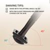 Gearhub Double Edge Safety Razor Stainless Steel Metal Reusable Wet Shaving Razor with 10 Swedish Platinum Blades for Men Women Barber Bikini Armpit Hair, Matte Black GRB3G view 3