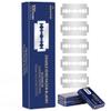 Gearhub Premium 100 Count Double Edge Safety Razor Blades Refills Swedish 13C26 Stainless Steel Platinum Coated, Mild to Medium Sharpness for Smooth Shaves view 1